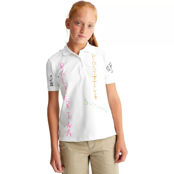 French Toast Girls Pull On Stretch Tie Front Twill Short with Knit Waistband