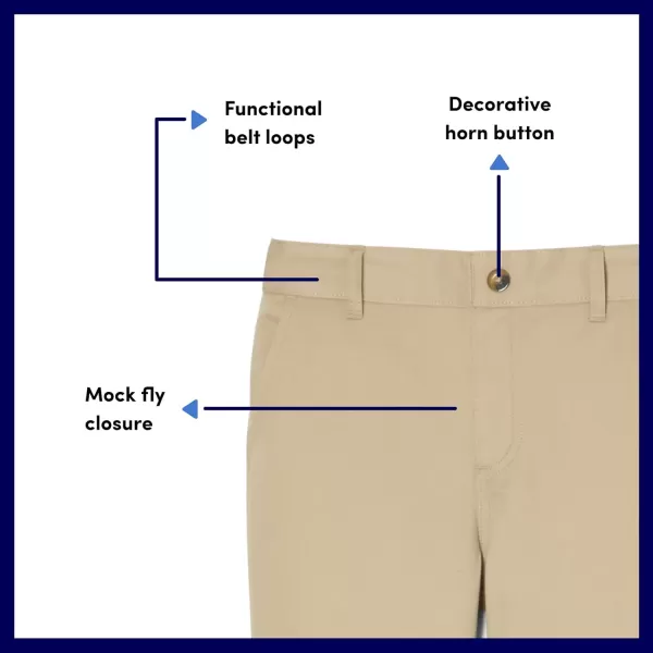 French Toast Girls' Pull-on Twill Pant 