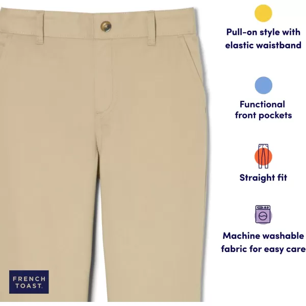 French Toast Girls' Pull-on Twill Pant 