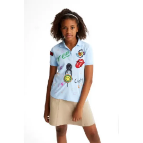 French Toast Girls' Stretch Contrast Waistband Scooter