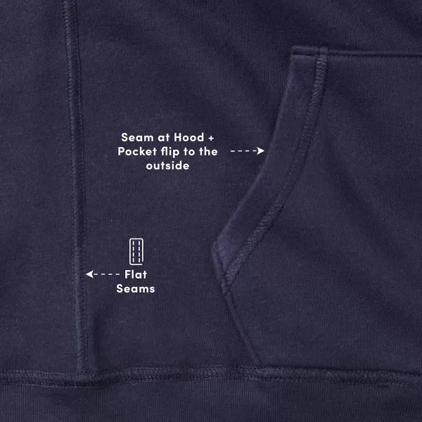 French Toast Kids' Adaptive Long Sleeve Fleece Hoodie with Flat Seams and Hidden Hook and Loop Closure