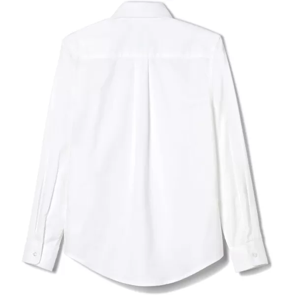 French Toast Kids' Adaptive Long Sleeve Oxford Shirt with Hidden Hook and Loop Placket and Cuffs