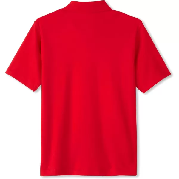 French Toast Kids' Adaptive Short Sleeve Polo Shirt | Hook and Loop Placket | Flat Seams)