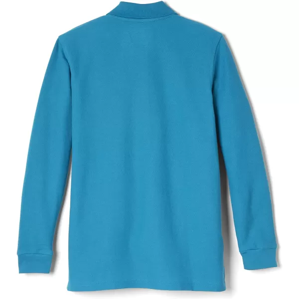 French Toast Pique Polo School Uniform Shirt with Long Sleeves for Boys and Girls