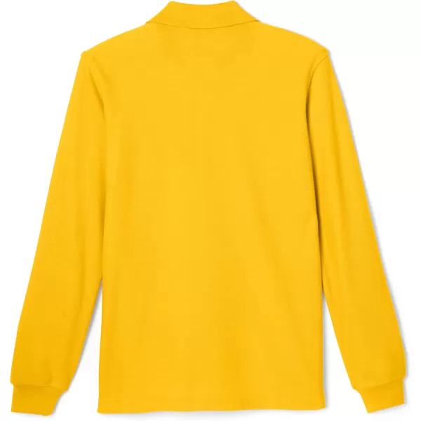 French Toast Pique Polo School Uniform Shirt with Long Sleeves for Boys and Girls