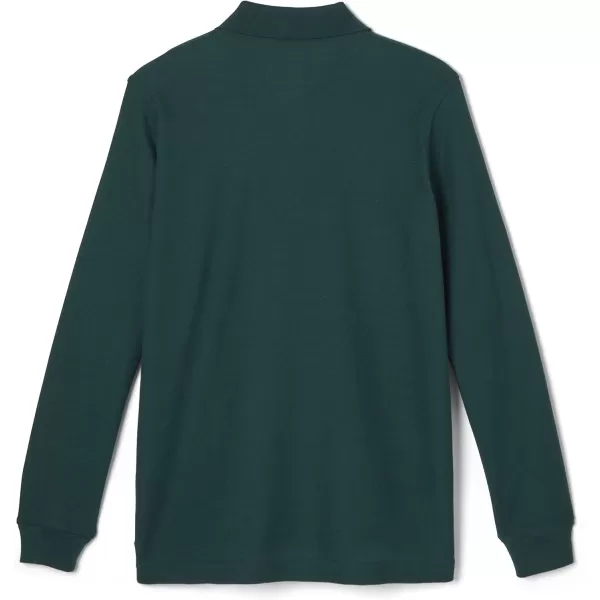 French Toast Pique Polo School Uniform Shirt with Long Sleeves for Boys and Girls