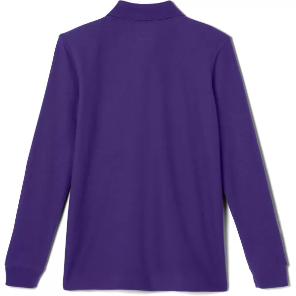 French Toast Pique Polo School Uniform Shirt with Long Sleeves for Boys and Girls