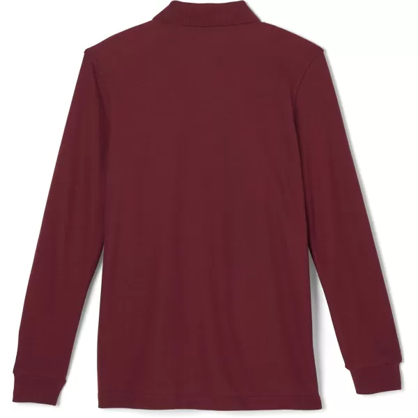 French Toast Pique Polo School Uniform Shirt with Long Sleeves for Boys and Girls