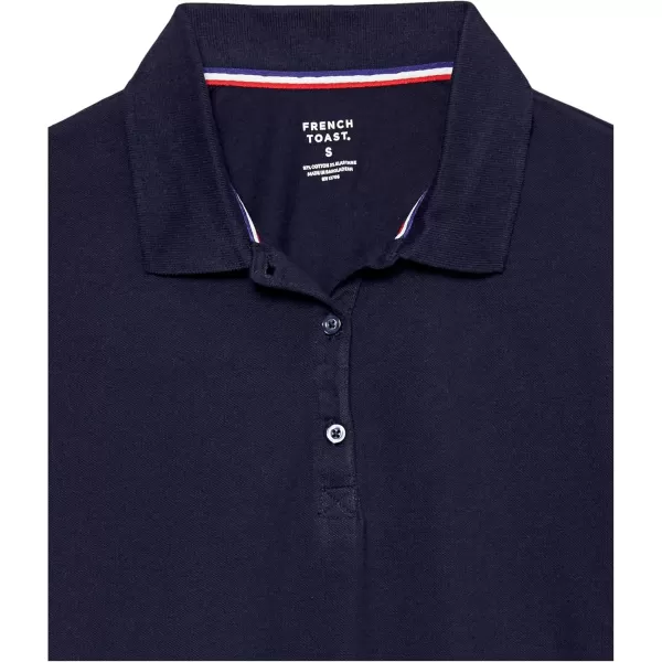 French Toast Women's Short Sleeve Stretch Pique Polo Shirt