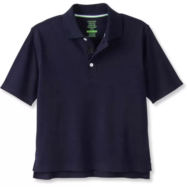 French Toast Boys' Adaptive Short Sleeve Seated Interlock Polo