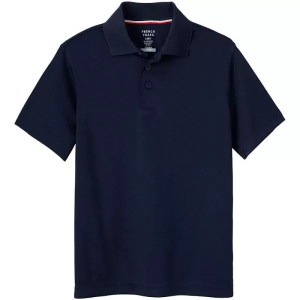 French Toast Boys' Moisture Wicking Performance Sport Polo Short Sleeve Shirt