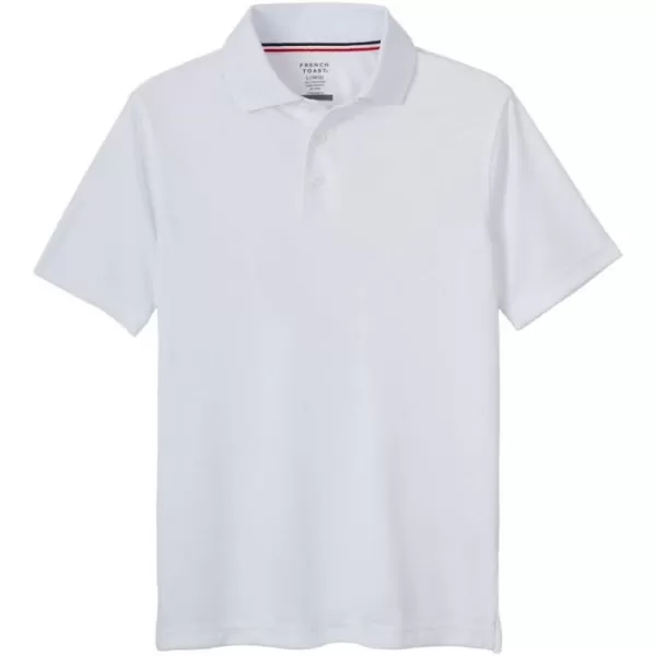 French Toast Boys' Moisture Wicking Performance Sport Polo Short Sleeve Shirt
