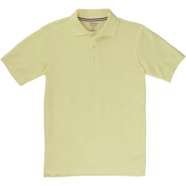 French Toast Boys Short Sleeve Pique Polo Shirt , Black, 10