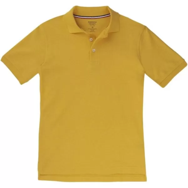 French Toast Boys Short Sleeve Pique Polo Shirt , Black, 10
