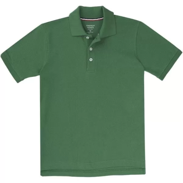 French Toast Boys Short Sleeve Pique Polo Shirt , Black, 10