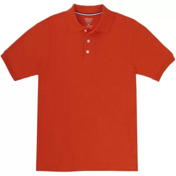 French Toast Boys Short Sleeve Pique Polo Shirt , Black, 10