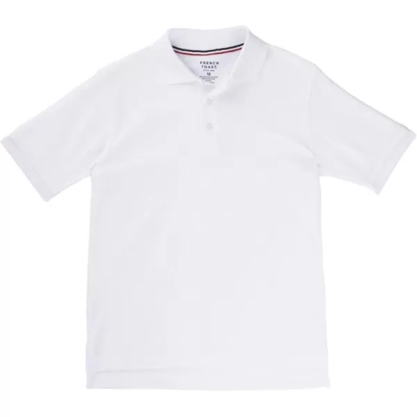 French Toast Boys Short Sleeve Pique Polo Shirt , Black, 10