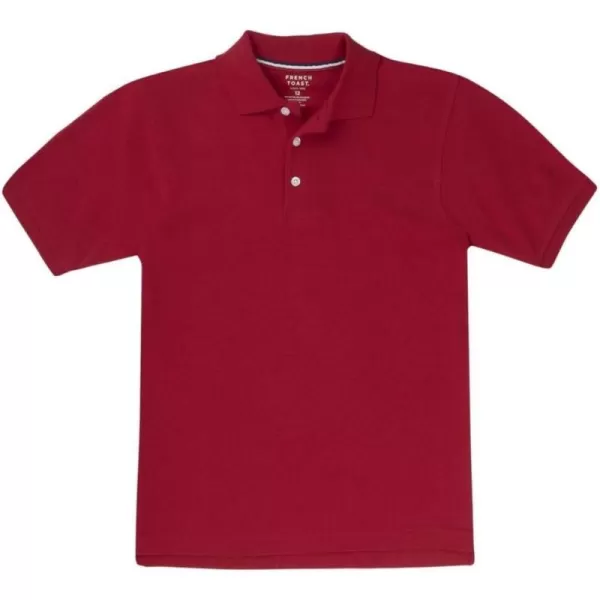 French Toast Boys Short Sleeve Pique Polo Shirt , Black, 10