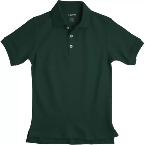 French Toast Boys Short Sleeve Pique Polo Shirt , Black, 10