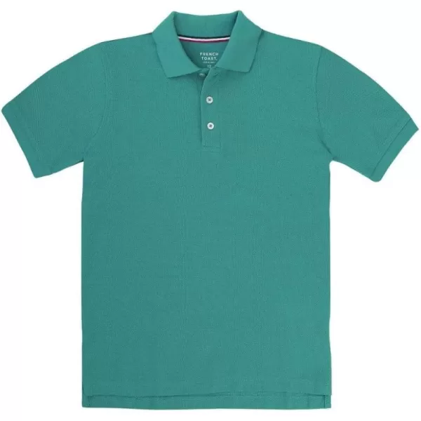 French Toast Boys Short Sleeve Pique Polo Shirt , Black, 10