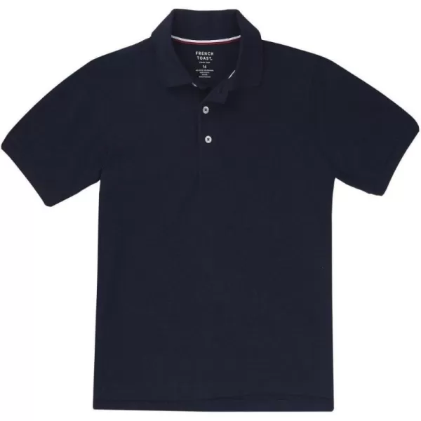 French Toast Boys Short Sleeve Pique Polo Shirt , Black, 10