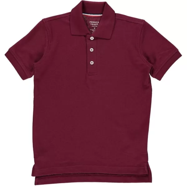 French Toast Boys Short Sleeve Pique Polo Shirt , Black, 10