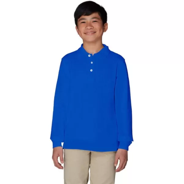 French Toast Boys Short Sleeve Pique Polo Shirt , Black, 10