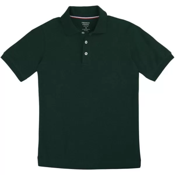 French Toast Boys Short Sleeve Pique Polo Shirt , Black, 10