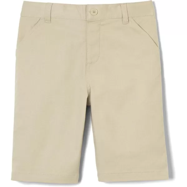 French Toast Girls' Adaptive Bermuda Shorts with Hook and Loop Closure