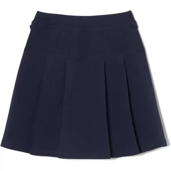 French Toast Girls' Adaptive Pleated Ponte Scooter Skirt with Pull-up Lift Loops