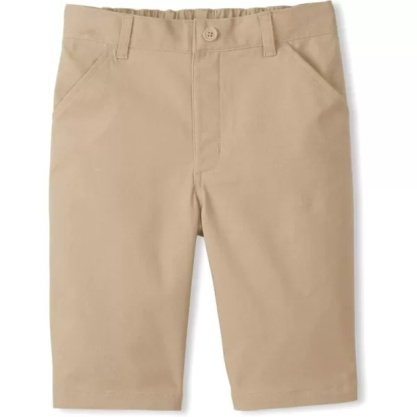 French Toast Girls' Adaptive Stretch Twill Bermuda Short)