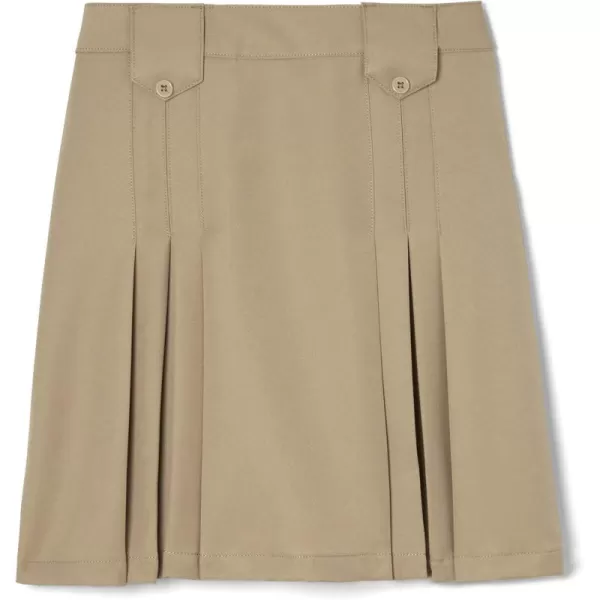French Toast Girls' Front Pleated Skirt with Tabs