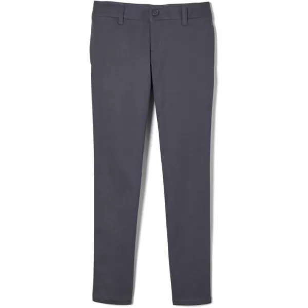 French Toast Girls' Little Stretch Twill Skinny Leg Pant with Pockets, School Uniforms for Kids and Teens