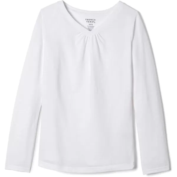 French Toast Girls' Long Sleeve V-Neck Tee