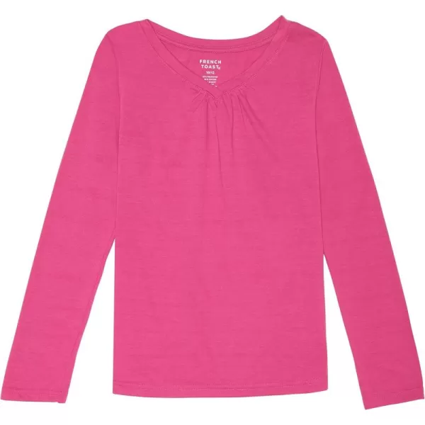 French Toast Girls' Long Sleeve V-Neck Tee