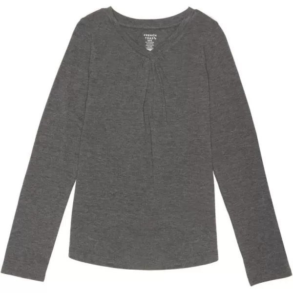 French Toast Girls' Long Sleeve V-Neck Tee