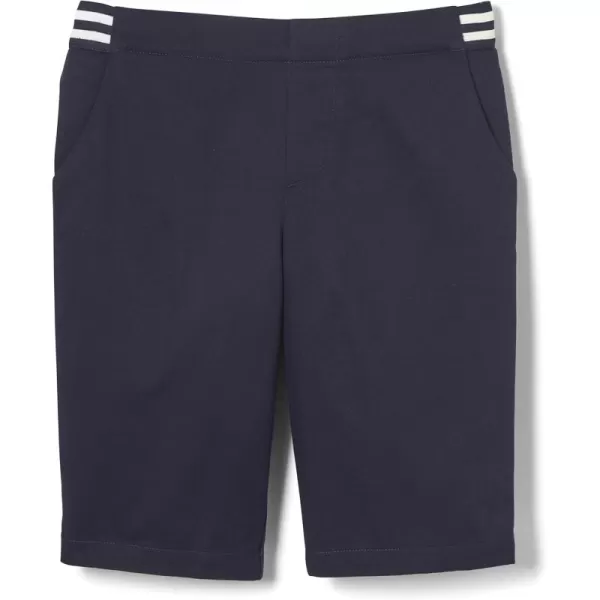 French Toast Girls' Pull-on Stretch Contrast Waistband Shorts