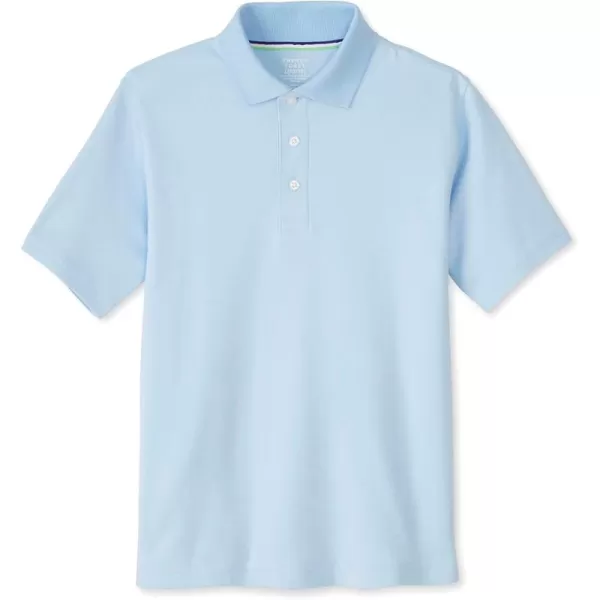 French Toast Kids' Adaptive Short Sleeve Polo Shirt | Hook and Loop Placket | Flat Seams)