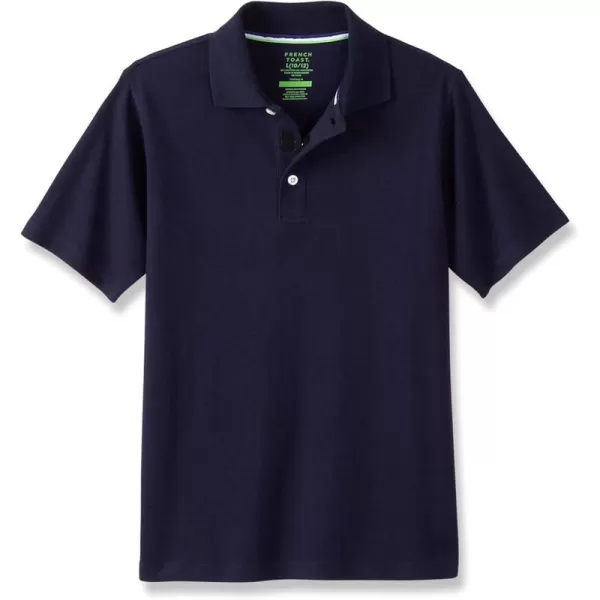 French Toast Kids' Adaptive Short Sleeve Polo Shirt | Hook and Loop Placket | Flat Seams)