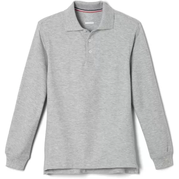 French Toast Pique Polo School Uniform Shirt with Long Sleeves for Boys and Girls