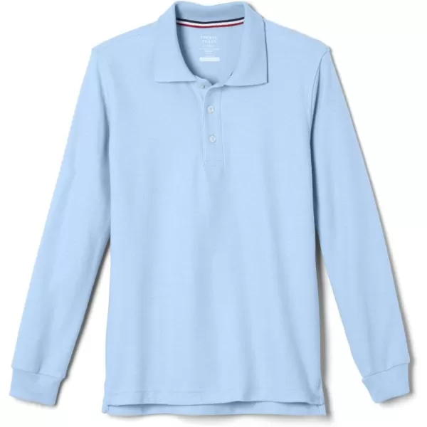 French Toast Pique Polo School Uniform Shirt with Long Sleeves for Boys and Girls