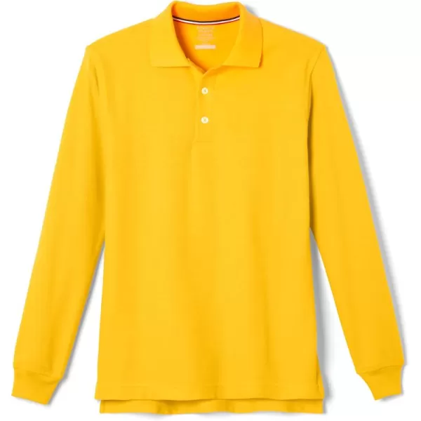 French Toast Pique Polo School Uniform Shirt with Long Sleeves for Boys and Girls
