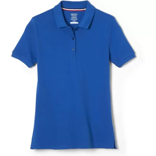 French Toast Women's Short Sleeve Stretch Pique Polo Shirt