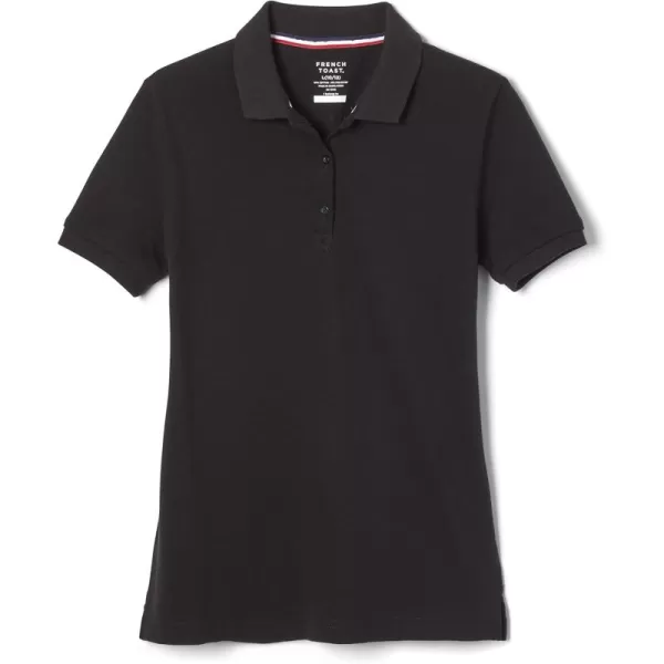 French Toast Women's Short Sleeve Stretch Pique Polo Shirt