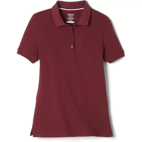 French Toast Women's Short Sleeve Stretch Pique Polo Shirt