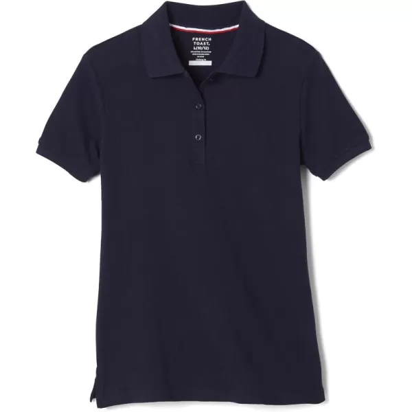 French Toast Women's Short Sleeve Stretch Pique Polo Shirt