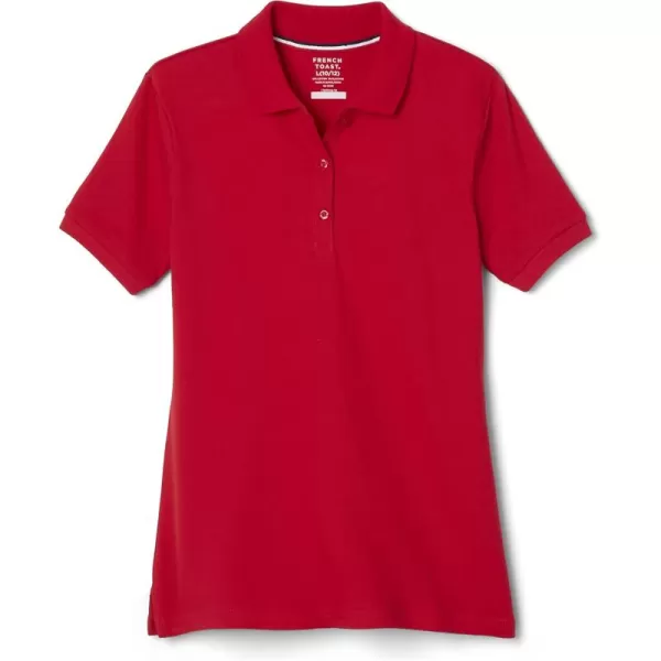 French Toast Women's Short Sleeve Stretch Pique Polo Shirt