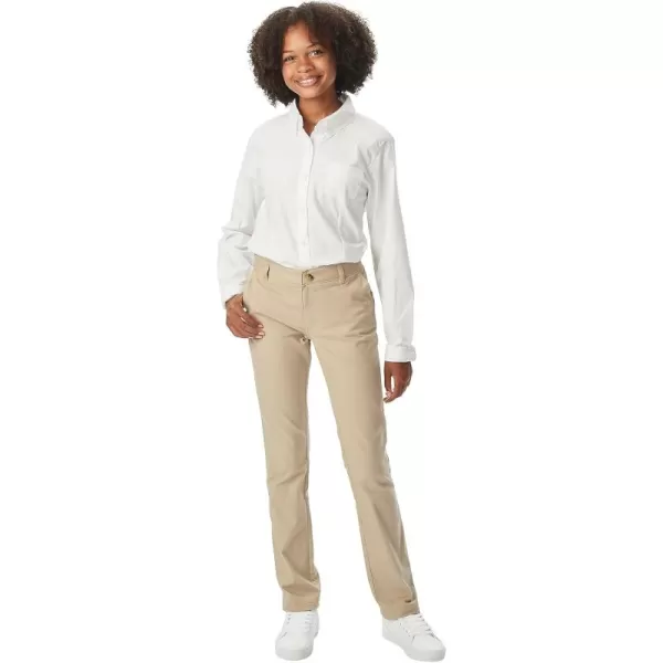French Toast Women's Straight Fit Stretch Twill Pant