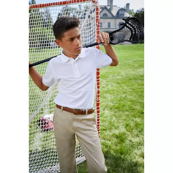 French Toast Boys' 2-Pack Short Sleeve Pique Polo Shirt