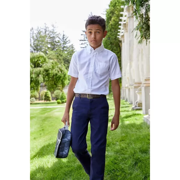 French Toast Boys' Adjustable Waist Straight Fit Stretch Twill Chino Pant